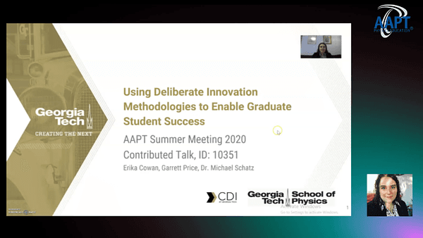 Using Deliberate Innovation Methodologies to Enable Graduate Student Success