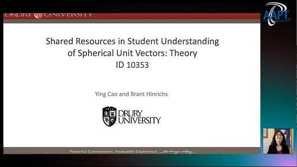 Shared Resources in Student Understanding of Spherical Unit Vectors: Theory​
