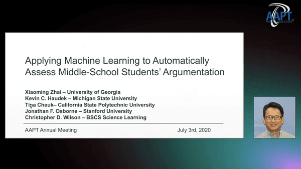 Applying Machine Learning to Automatically Assess Middle-School Students’ Argumentation