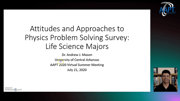 Attitudes and Approaches to Physics Problem Solving Survey: Life Science Majors