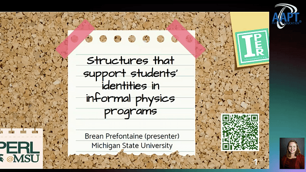 Structures that support students’ identities in informal physics programs