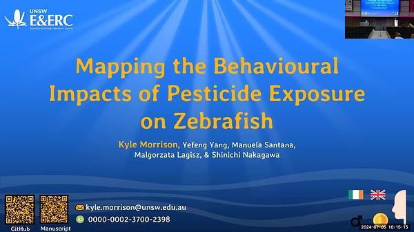 A systematic evidence map and bibliometric analysis of the behavioural impacts of pesticide exposure on zebrafish.