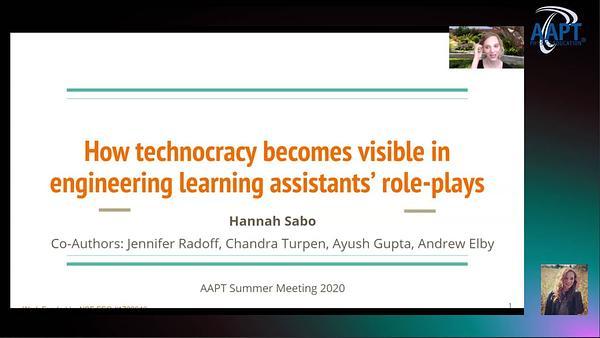 How technocracy becomes visible in engineering learning assistants’ role-plays