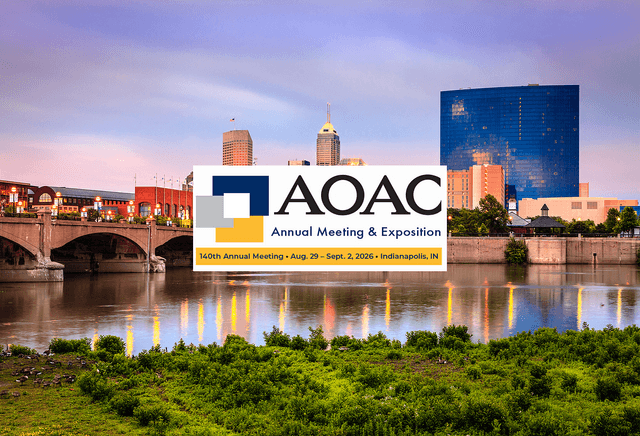 Expository Methods 2026 AOAC INTERNATIONAL Annual Meeting & Exposition | Underline